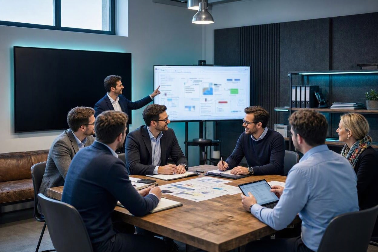 Insurance operations and technology research working together.