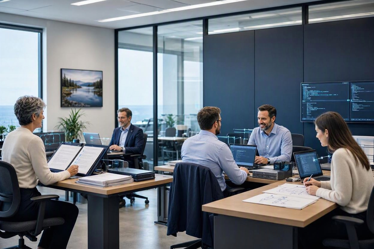 Technology born inside insurance — brokerage operations connected to an intelligence layer.
